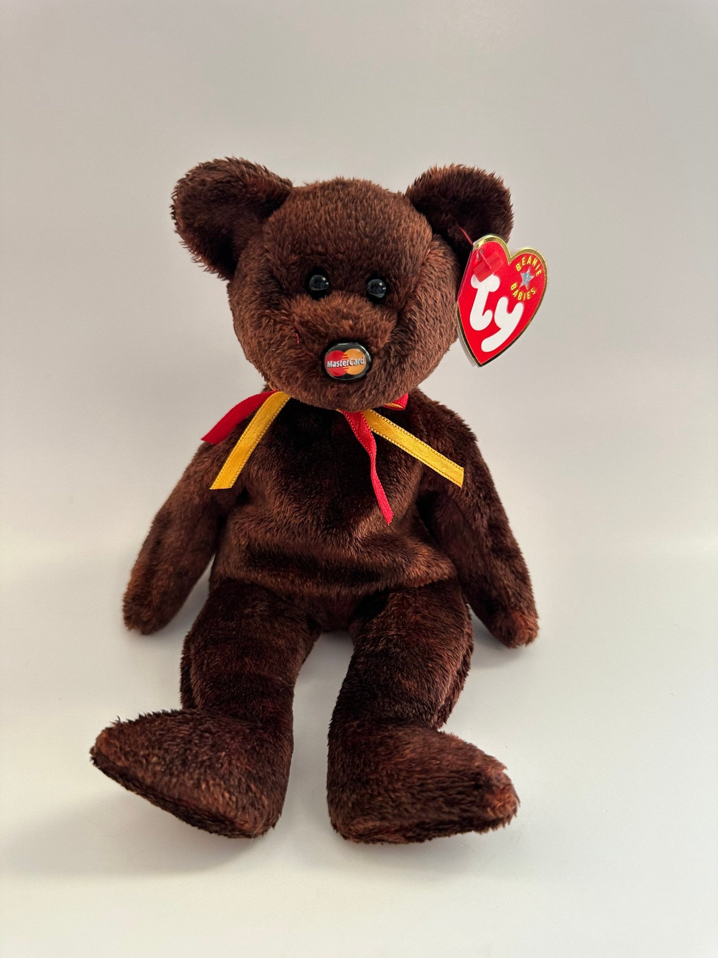 Ty Beanie Baby “M.C. Beanie” the MasterCard Bear- Credit Card Exclusive (8.5 inch)