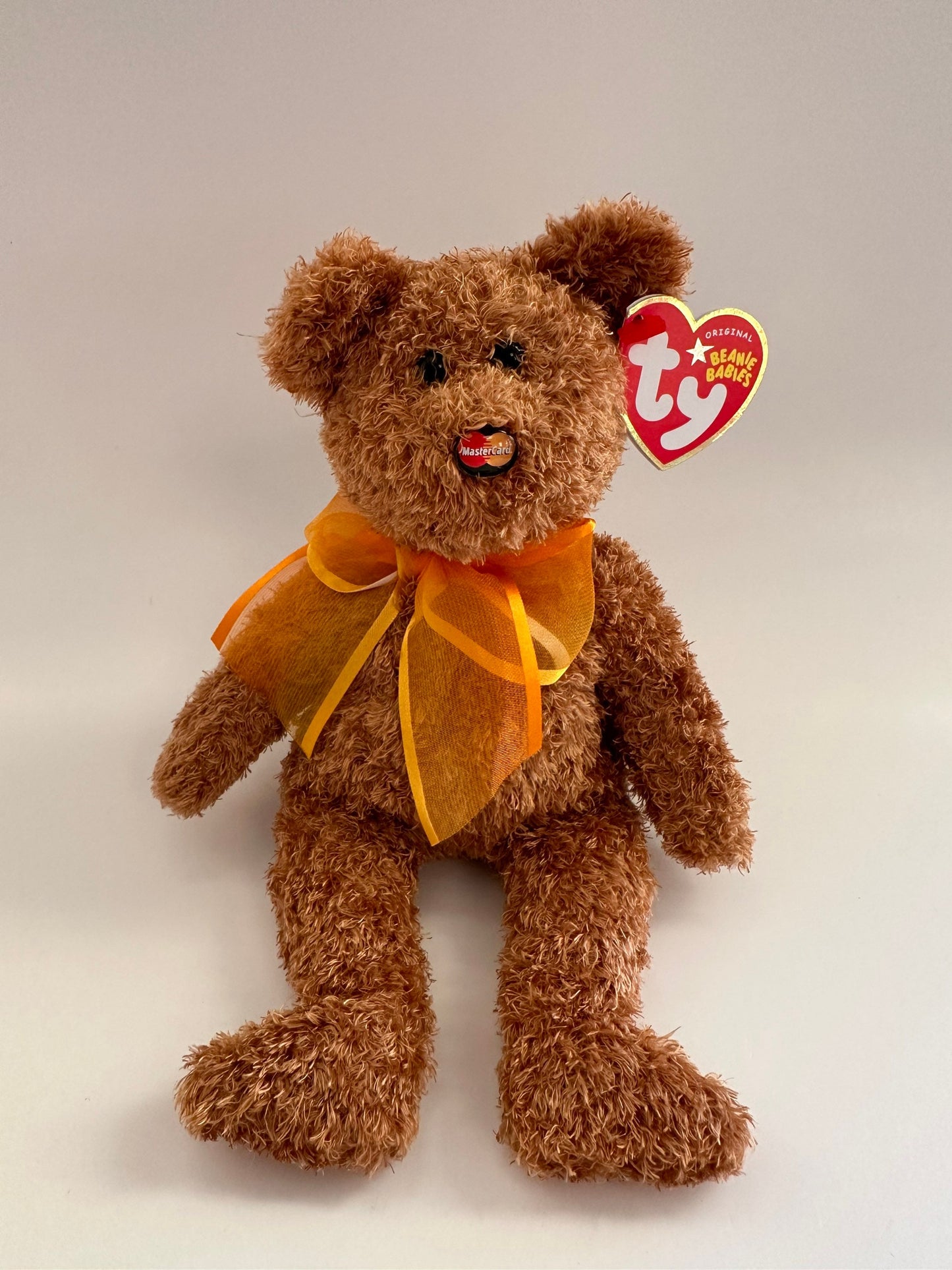 Ty Beanie Baby “M.C. Beanie V” the MasterCard Bear- Credit Card Exclusive (8.5 inch)