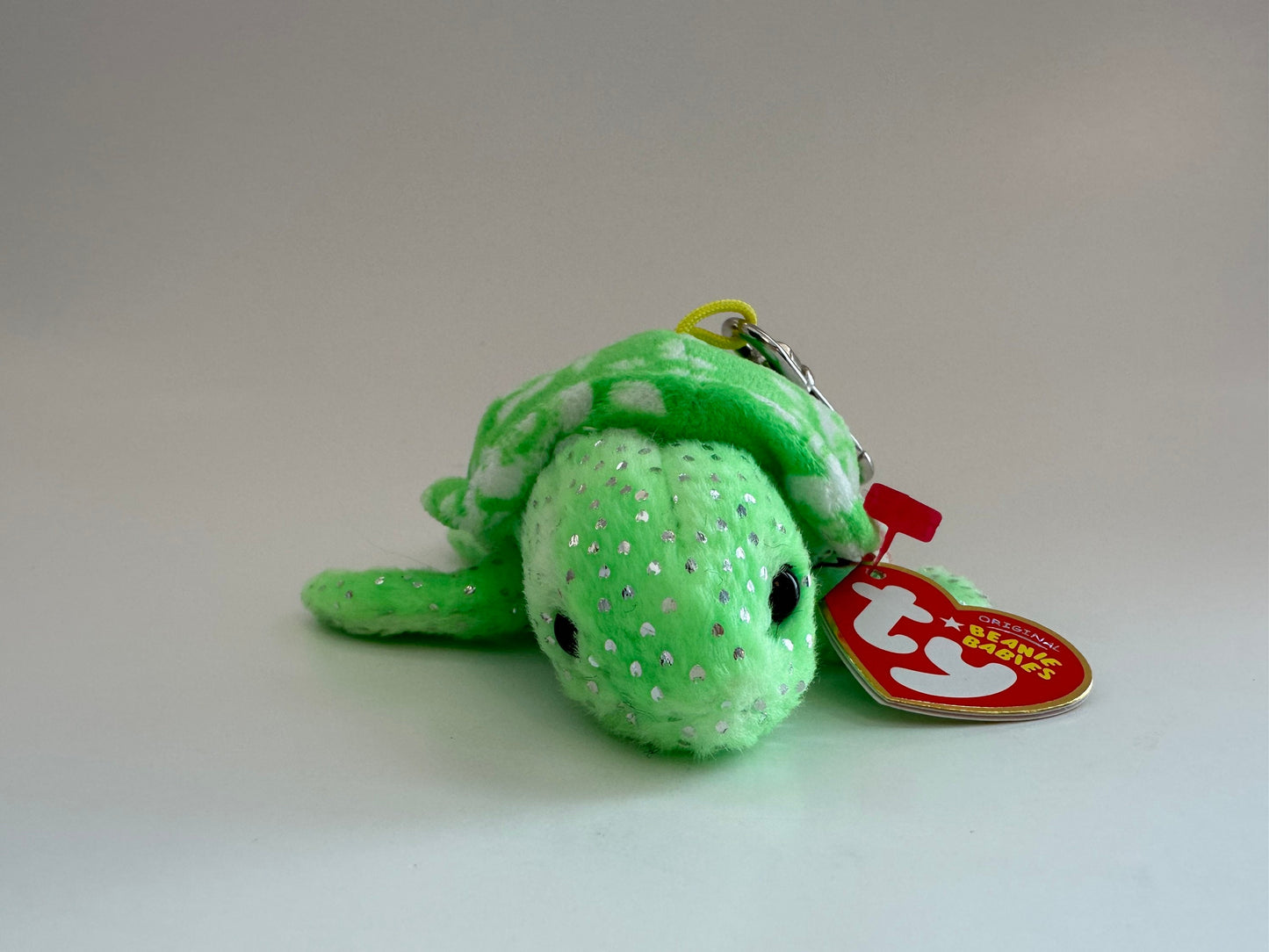 Ty Key Clip Beanie Baby “Sunrise” the Turtle -  Metal Keychain (4 inch)