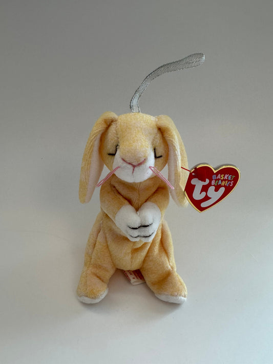 Ty Basket Beanie “Grace” the Praying Bunny Rabbit! *Small Basket Beanie* (4 inch)