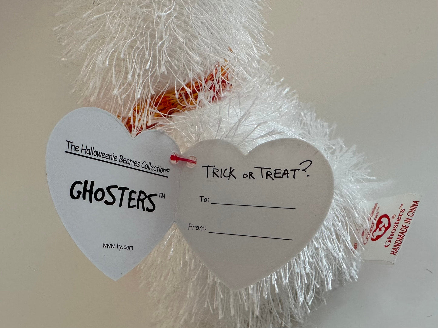 Ty Halloweenie Beanie “Ghosters” the Ghost - *Small Halloweenie Beanie! (4 inch)