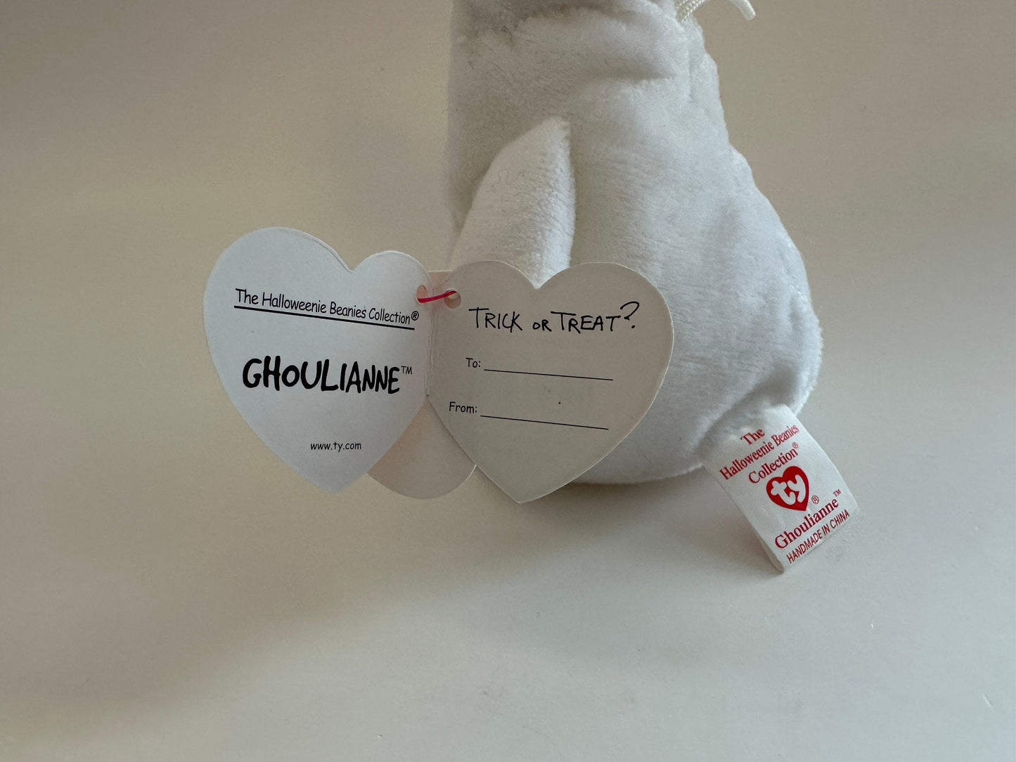 Ty Halloweenie Beanie “Ghoulianne” the Ghost - *Small Halloweenie Beanie! (4 inch)