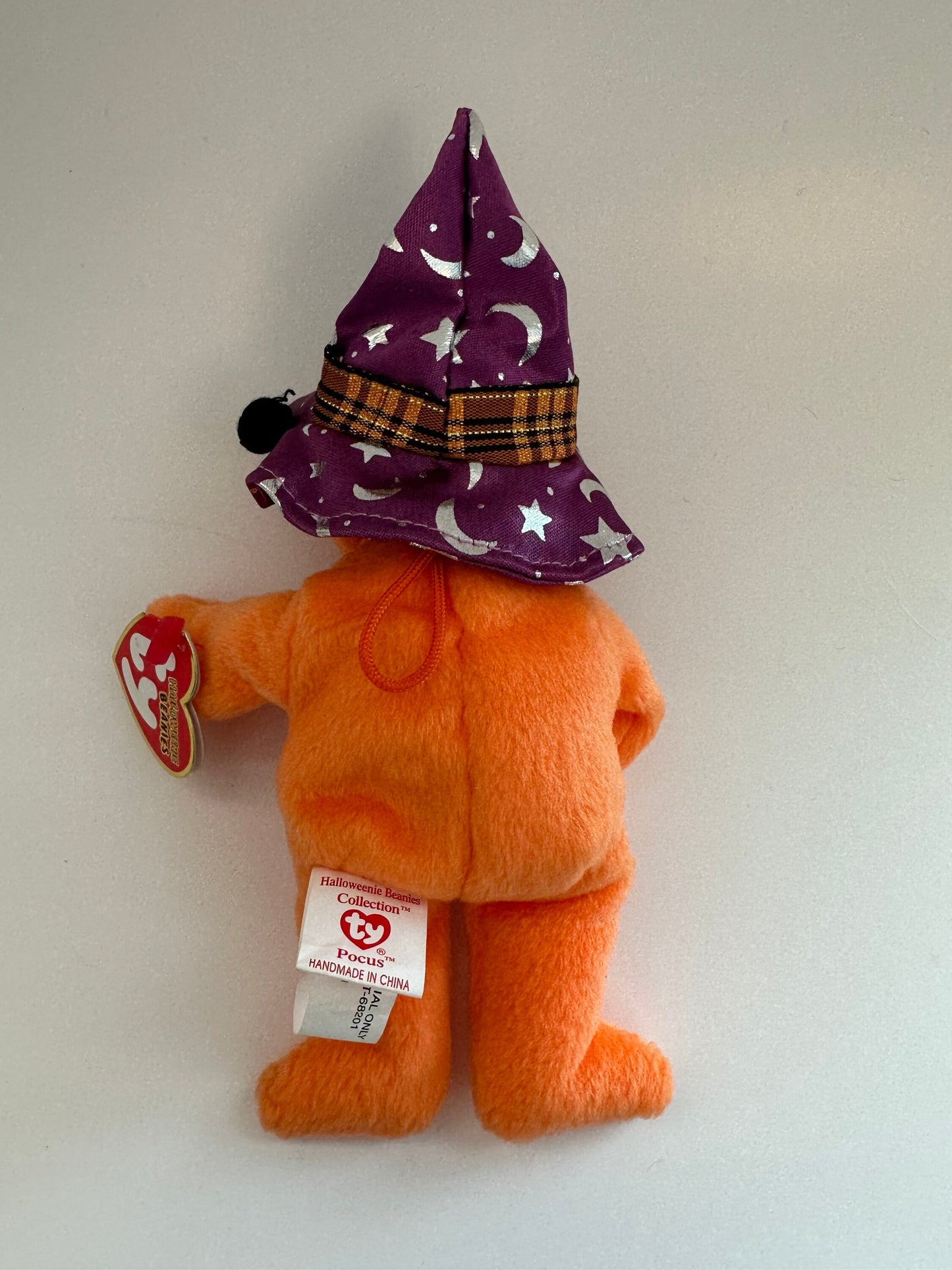 Ty Halloweenie Beanie “Pocus” the Halloween Bear - Teenie Beanie! (4 inch)