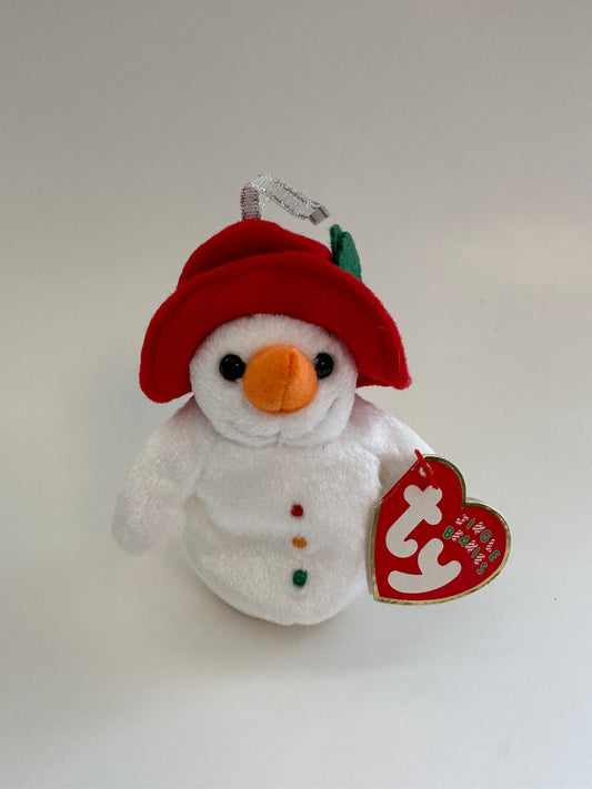 Ty Jingle Beanie “Chillin’” the Snowman tree ornament (4 inch)