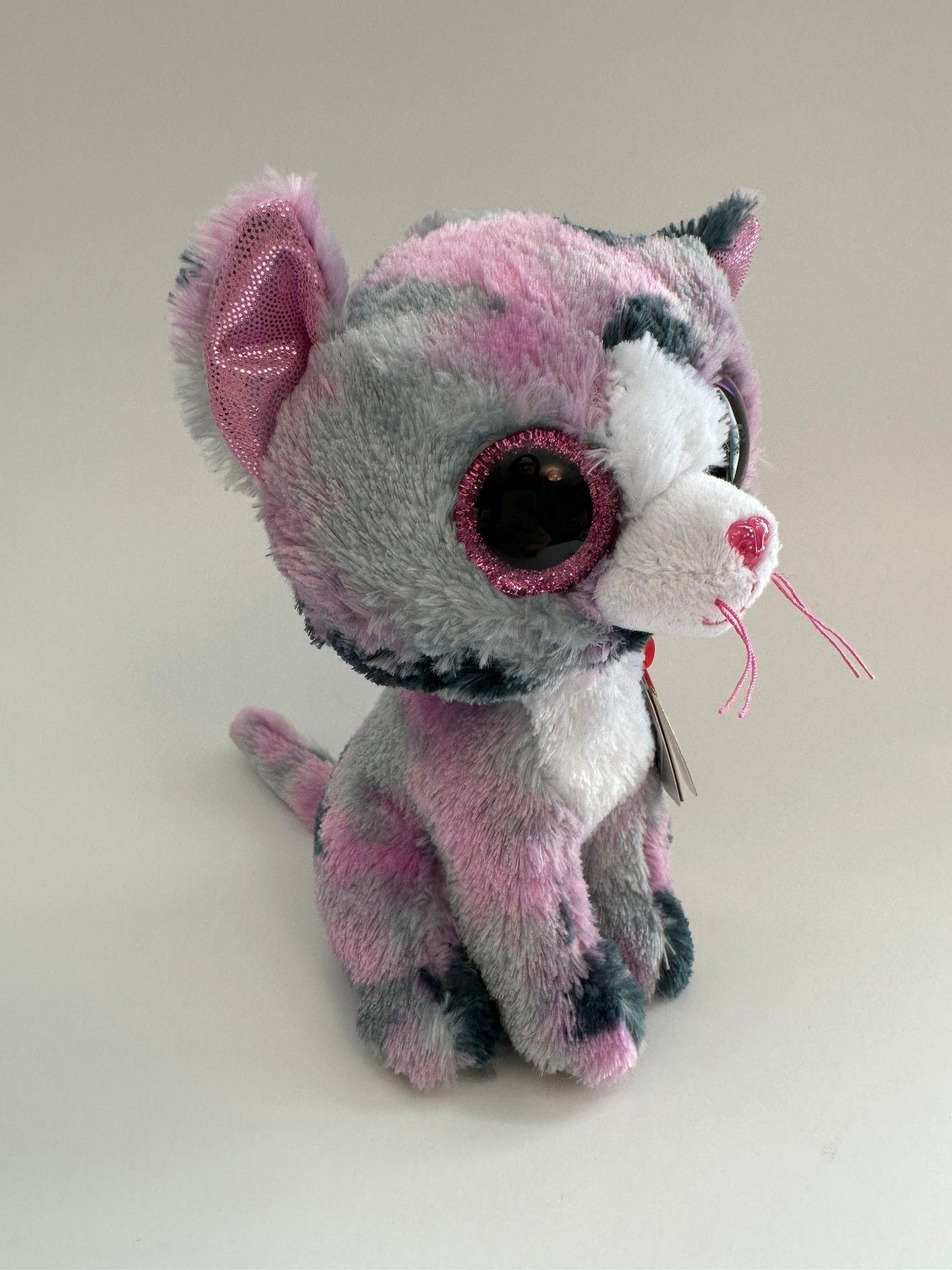 Ty Beanie Boo “Lindi” the Cat Plush - Scuff on eye (non-mint) (6 inch)