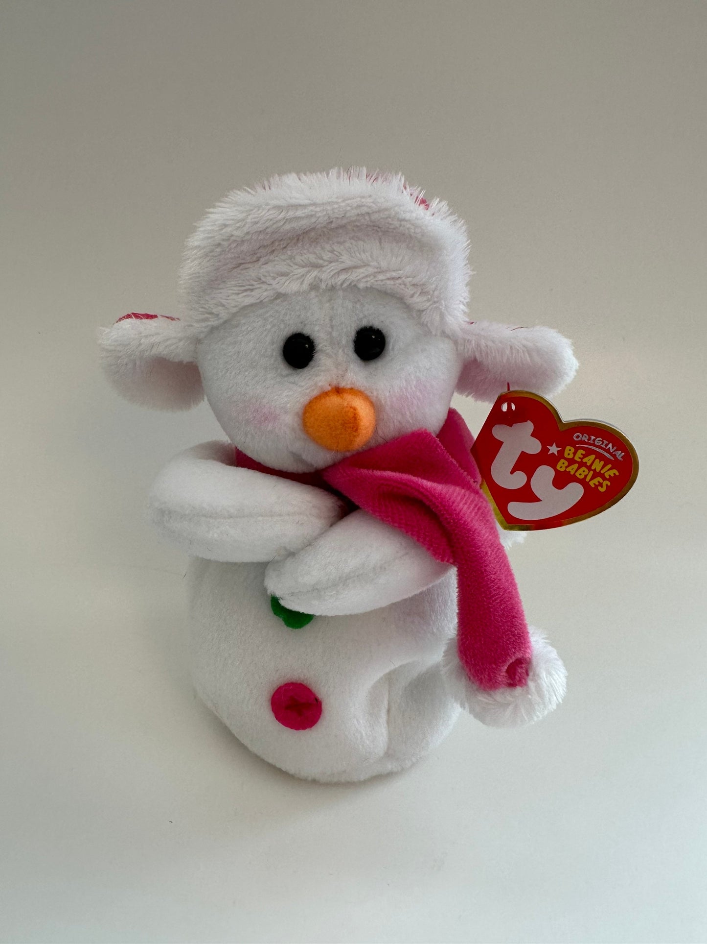 Ty Beanie Baby “Mr. Snow” and “Ms. Snow” the Snowman and Snowwoman Couple (6 inch)