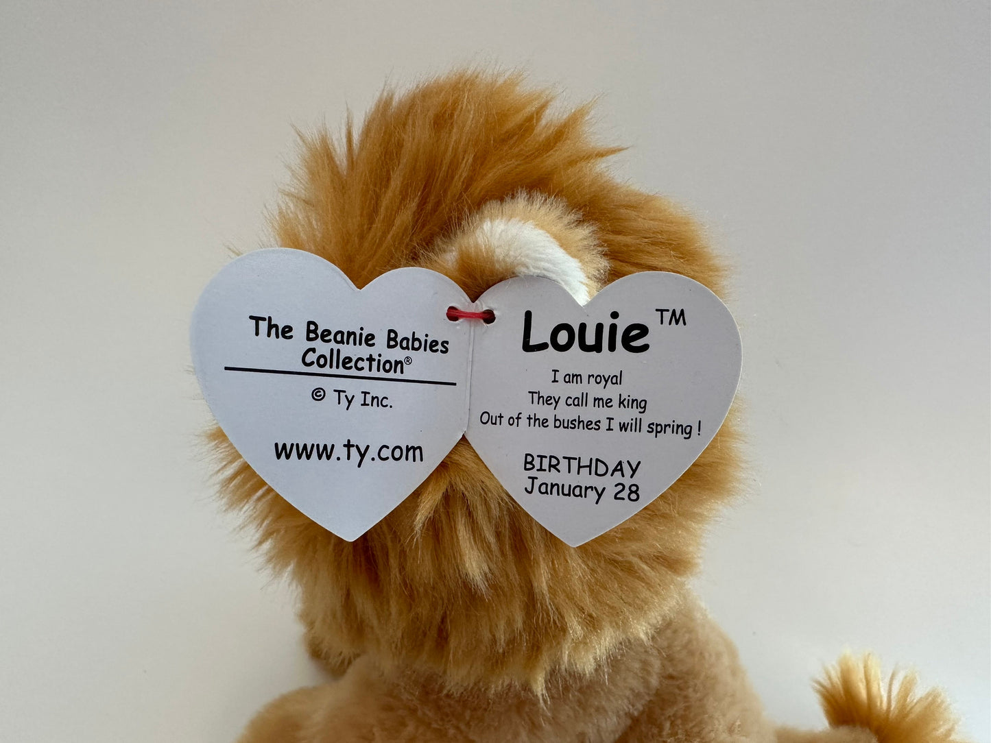 TY Beanie Baby “Louie” the Lion! (8 inch)