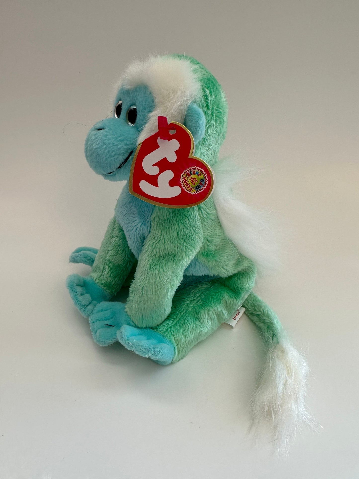 Ty Beanie Baby “Zoomer” the Monkey - Beanie Baby of the Month (6 inch)