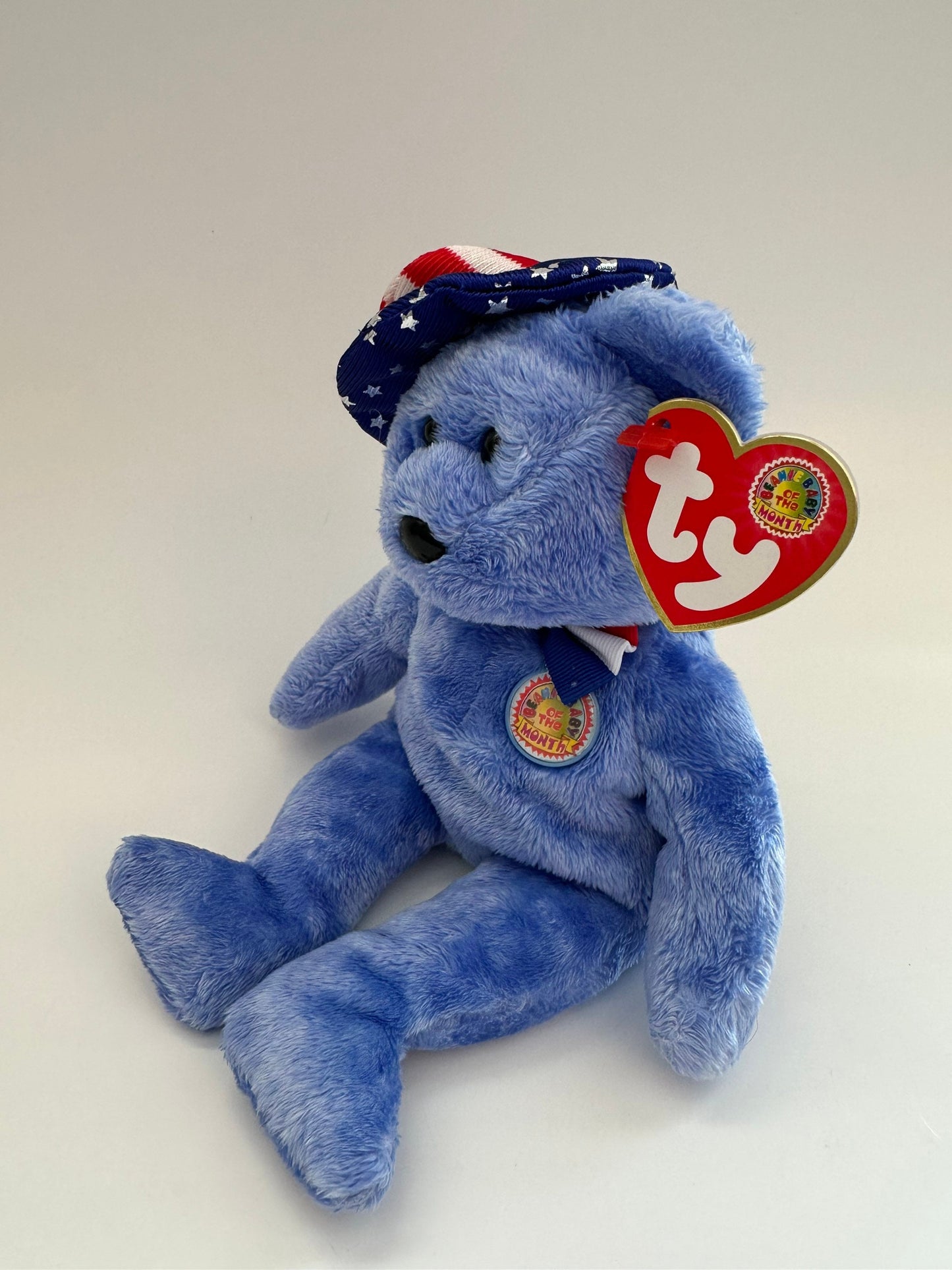 Ty Beanie Baby “Founders” the Patriotic Bear - Beanie Baby of the Month (8.5 inch)