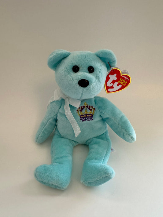 Queen Elizabeth II Beanie Baby, in honour of the Queen! Exclusive only to uk *RARE! (8.5 inch)