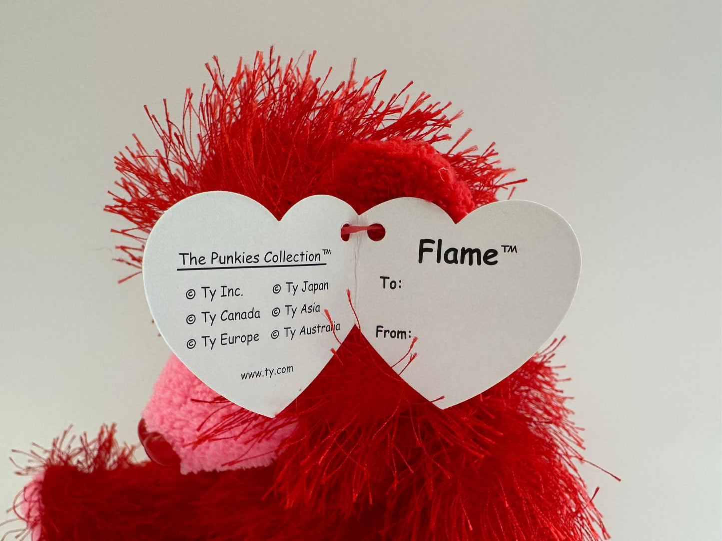 Ty Punkies Collection “Flame” the Red Bear (8 inch)