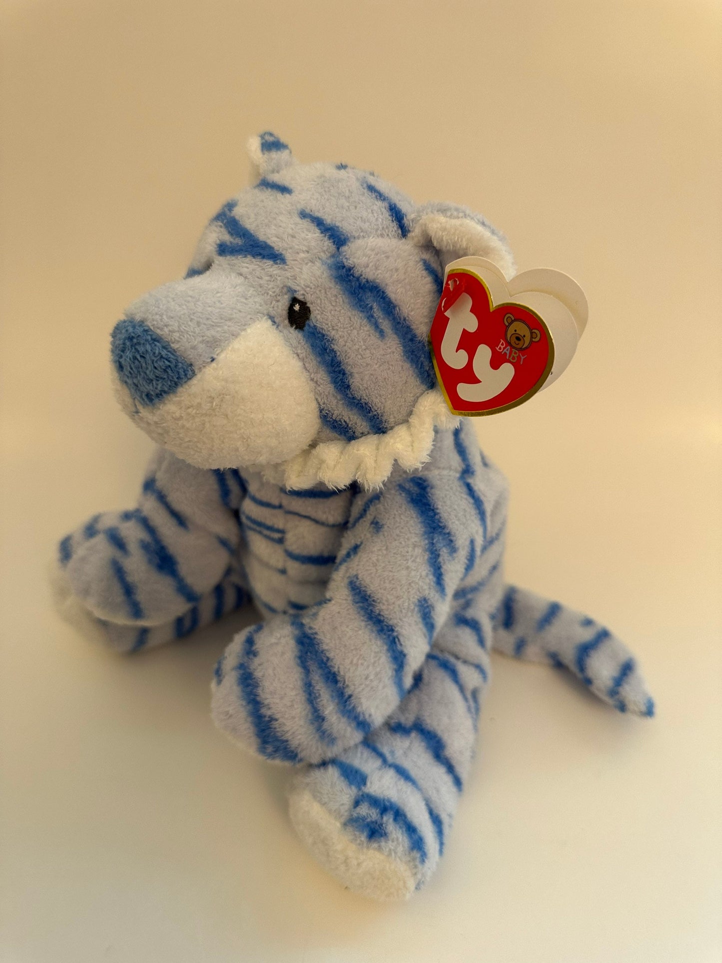 Ty Baby Line “Baby Growlers” the Blue Tiger *Rare!* (10 inch)