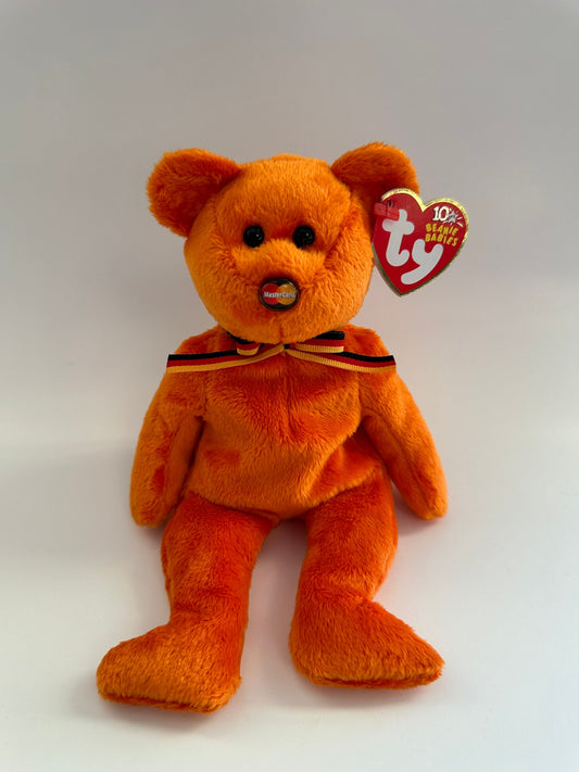 Ty Beanie Baby “M.C. Beanie III” the MasterCard Bear- Credit Card Exclusive (8.5 inch)