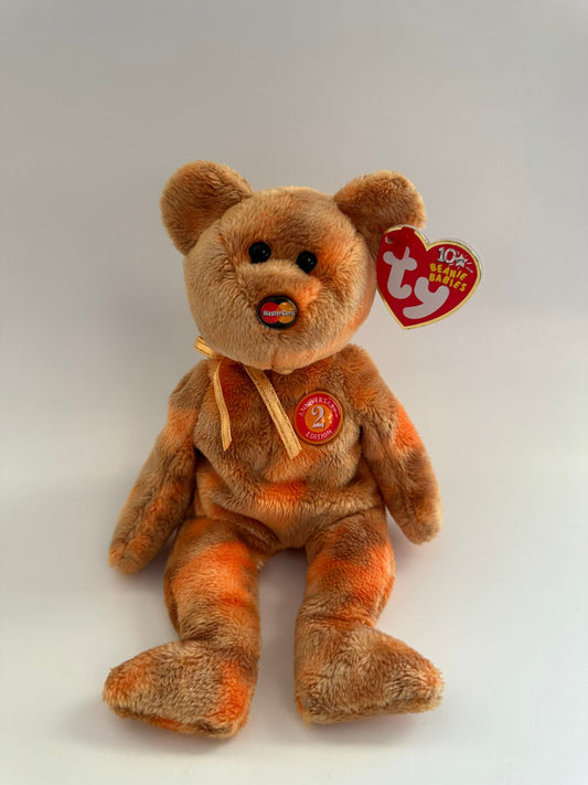 Ty Beanie Baby “M.C. Anniversary 2nd Edition” the Mastercard Anniversary Bear - Credit Card Exclusive (8.5 inch)