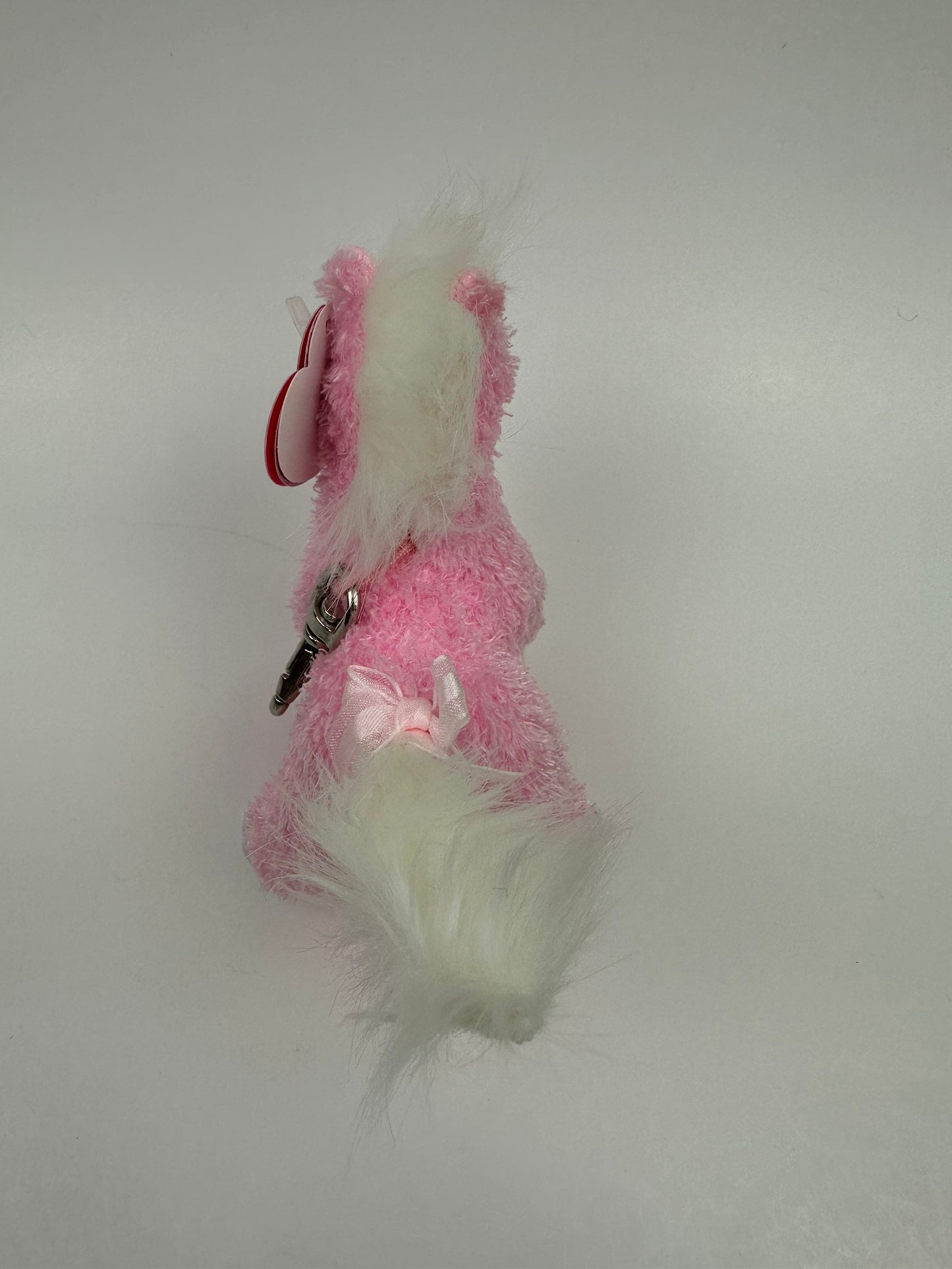 Ty Key Chain “Frilly” the Pink Horse Metal Key Clip (4 inch)