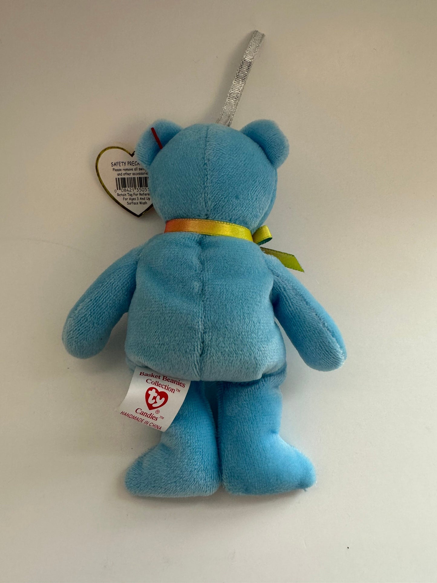 Ty Basket Beanie “Candies” the Adorable Blue Bear *Small Size - 4 inch!*