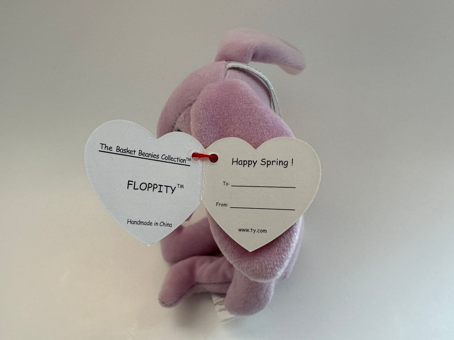 Ty Basket Beanie “Floppity” the Purple Bunny Rabbit! *Small Basket Beanie* (4 inch)