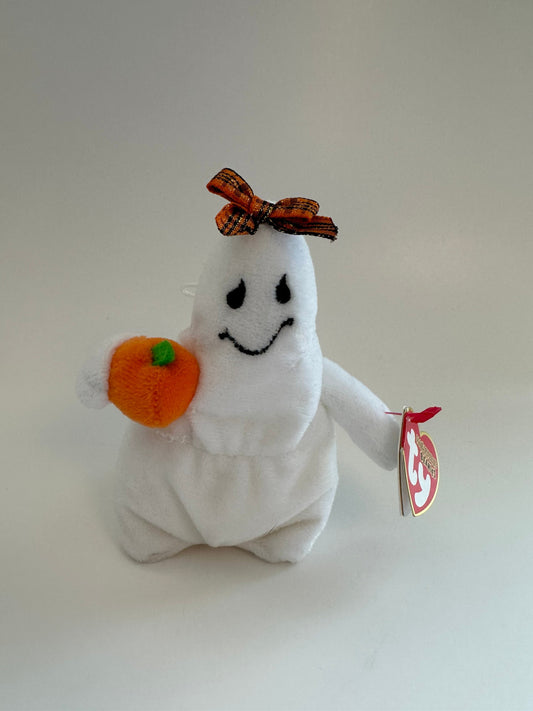 Ty Halloweenie Beanie “Ghoulianne” the Ghost - *Small Halloweenie Beanie! (4 inch)