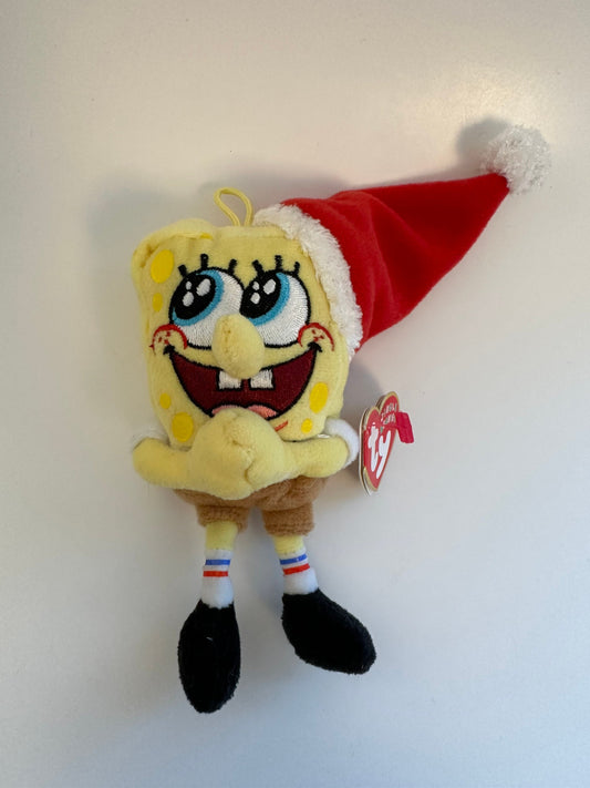 Ty Beanie Baby Metal Key Clip “SpongeBob Jolly Elf” from SpongeBob SquarePants (4 inch)