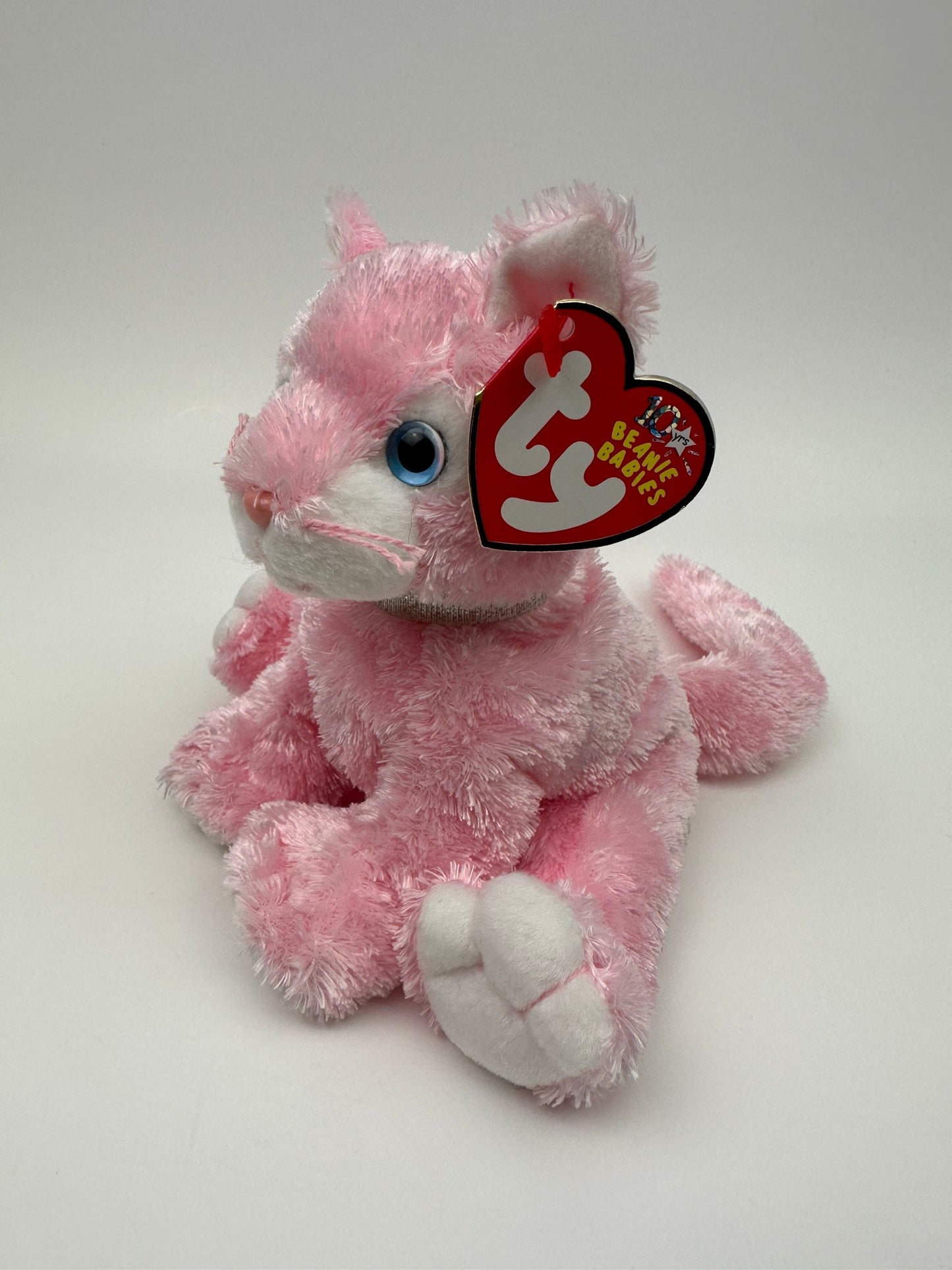 Ty Beanie Baby “Carnation” the Pink Cat! (6 inch)