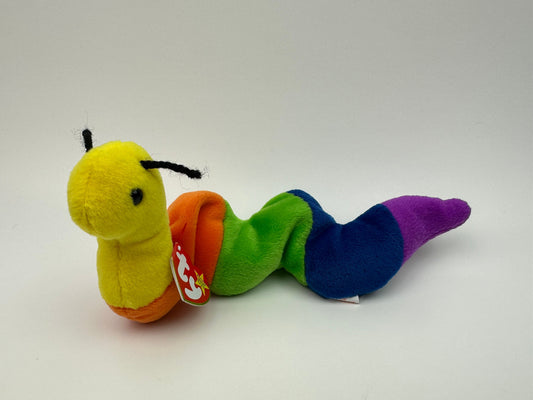 Ty Beanie Baby “Inch” the Colourful Inchworm (11 inch)