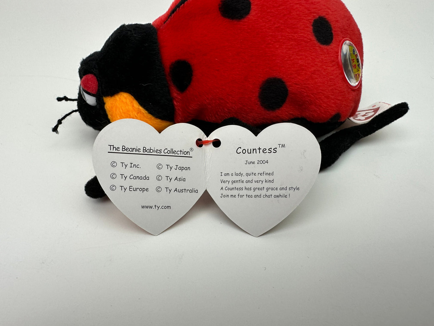 Ty Beanie Baby “Countess” the Ladybug! Beanie Baby of the Month (5 inch)