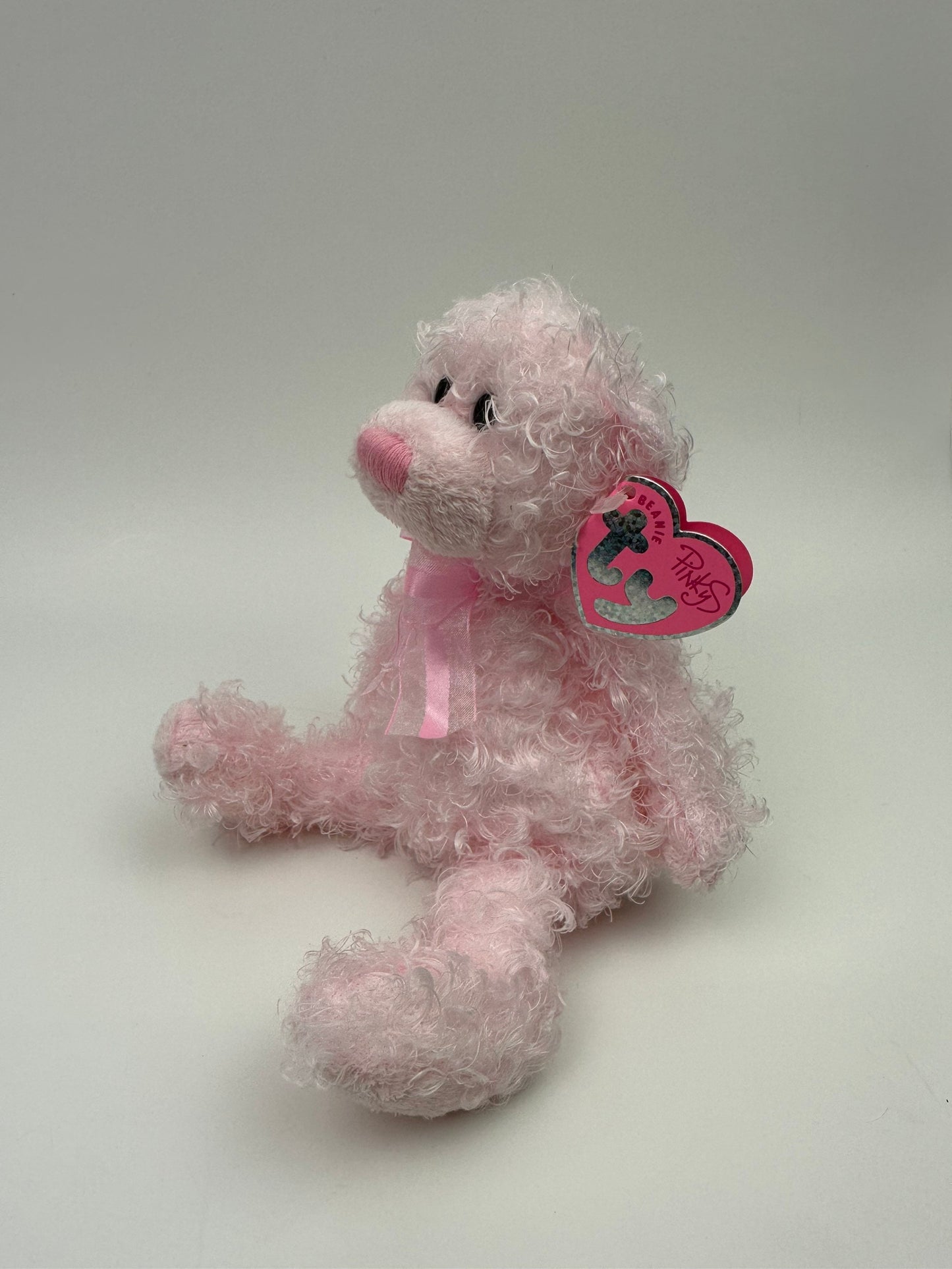 Ty Beanie Baby “Delights” the Pink Curly Haired Bear - Internet Exclusive (8 inch)