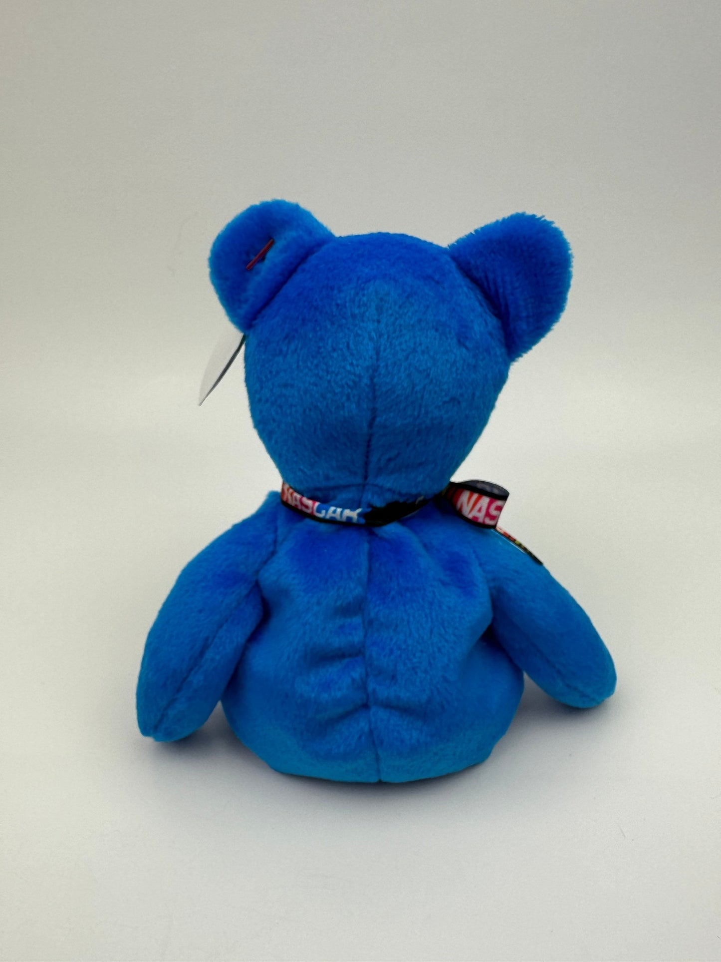 Ty Beanie Baby “Racer” the Nascar Bear - Blue Version (8.5 inch)