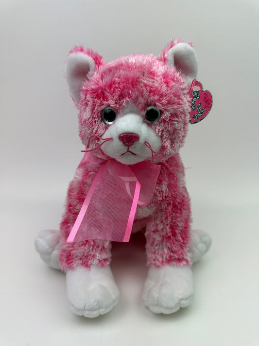 Ty Pinkys Collection “Sugarcat” the Pink Cat - Beanie Buddy Size *Rare* (12 inch)