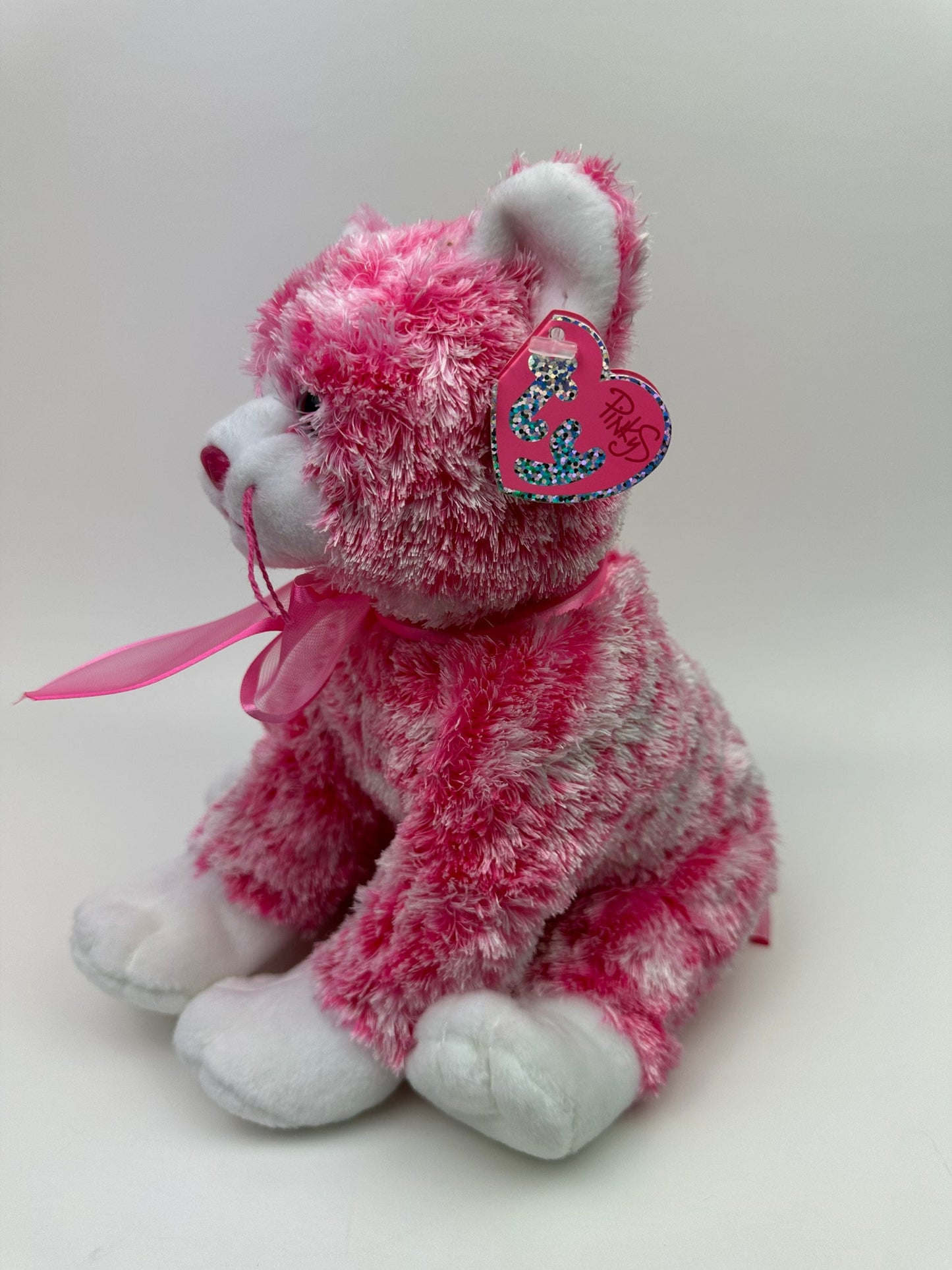 Ty Pinkys Collection “Sugarcat” the Pink Cat - Beanie Buddy Size *Rare* (12 inch)