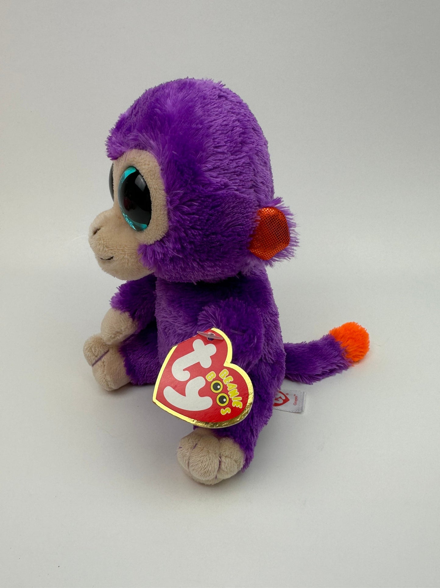 Ty Beanie Boo “Grapes” the Purple Monkey (6 inch)