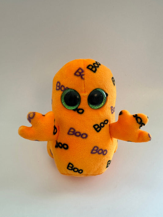 Ty Beanie Boo “Ghoulie” the Orange Ghost - No Hang Tag (6 inch)