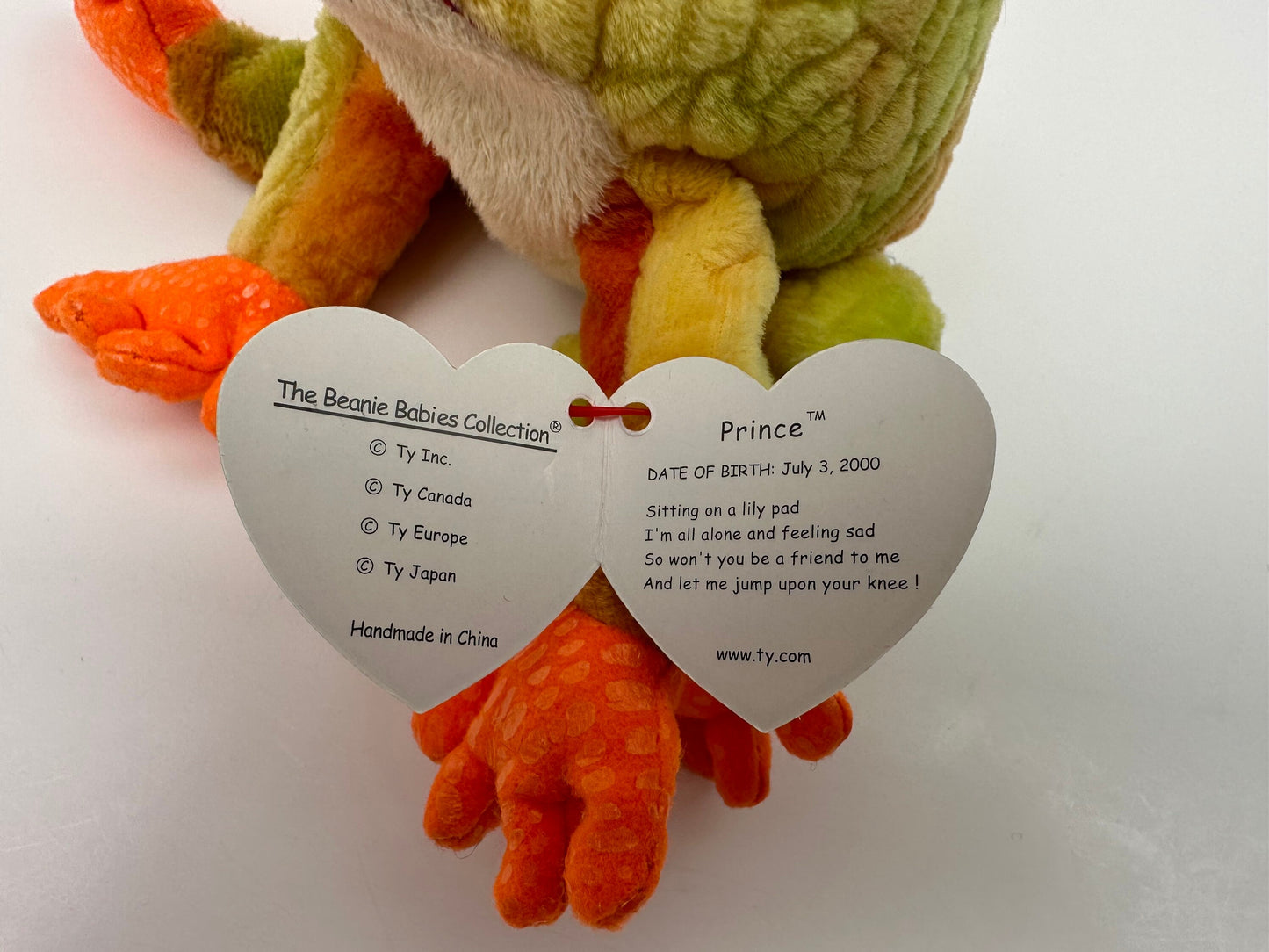 Ty Beanie Baby “Prince” the Frog ! (8 inch)