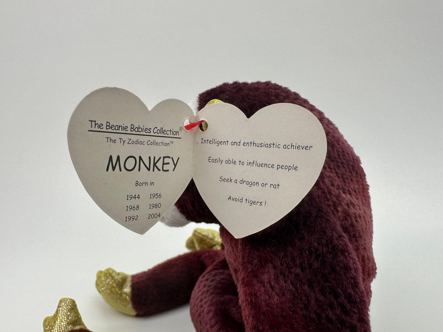 Ty Beanie Baby “Monkey” the Zodiac Monkey! (6 inch)