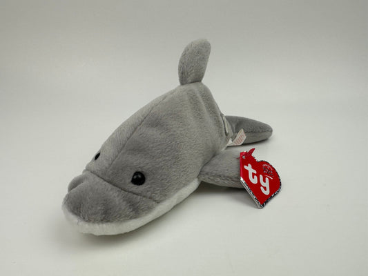 Ty Beanie Baby BBOC Exclusive (Beanie Baby Official Club) Flash the Dolphin! Original 9 Replica!