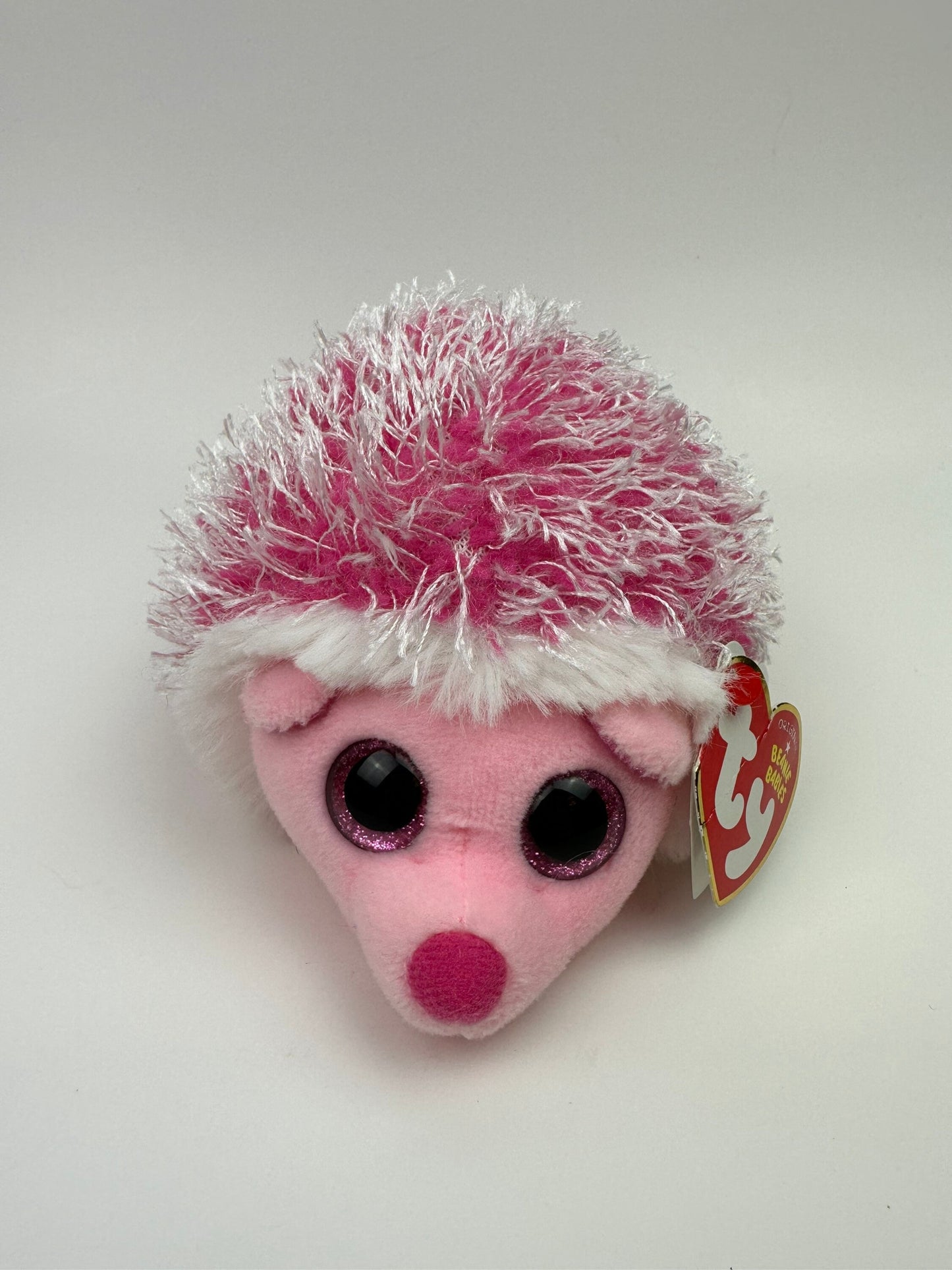 Ty Beanie Baby “Mrs. Prickly” the Pink Hedgehog - Creased Hang Tag! (5 inch)