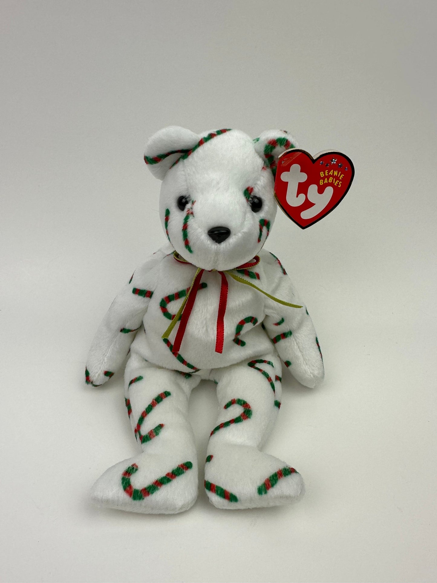 Ty Beanie Baby “Cand-e” the Candycane Bear - Internet Exclusive (8.5 inch)