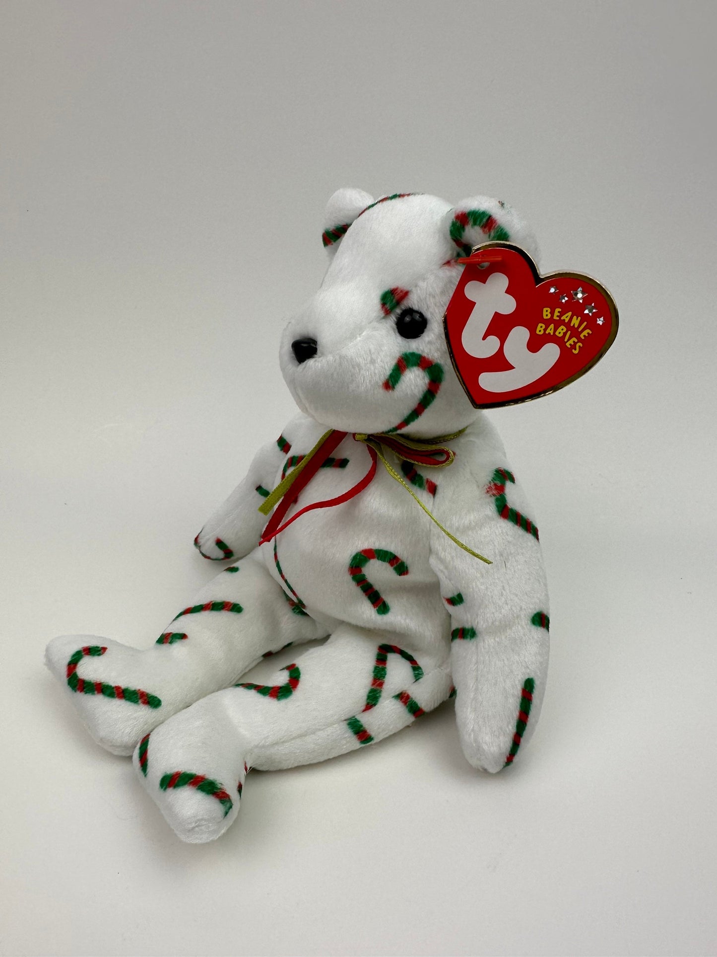 Ty Beanie Baby “Cand-e” the Candycane Bear - Internet Exclusive (8.5 inch)