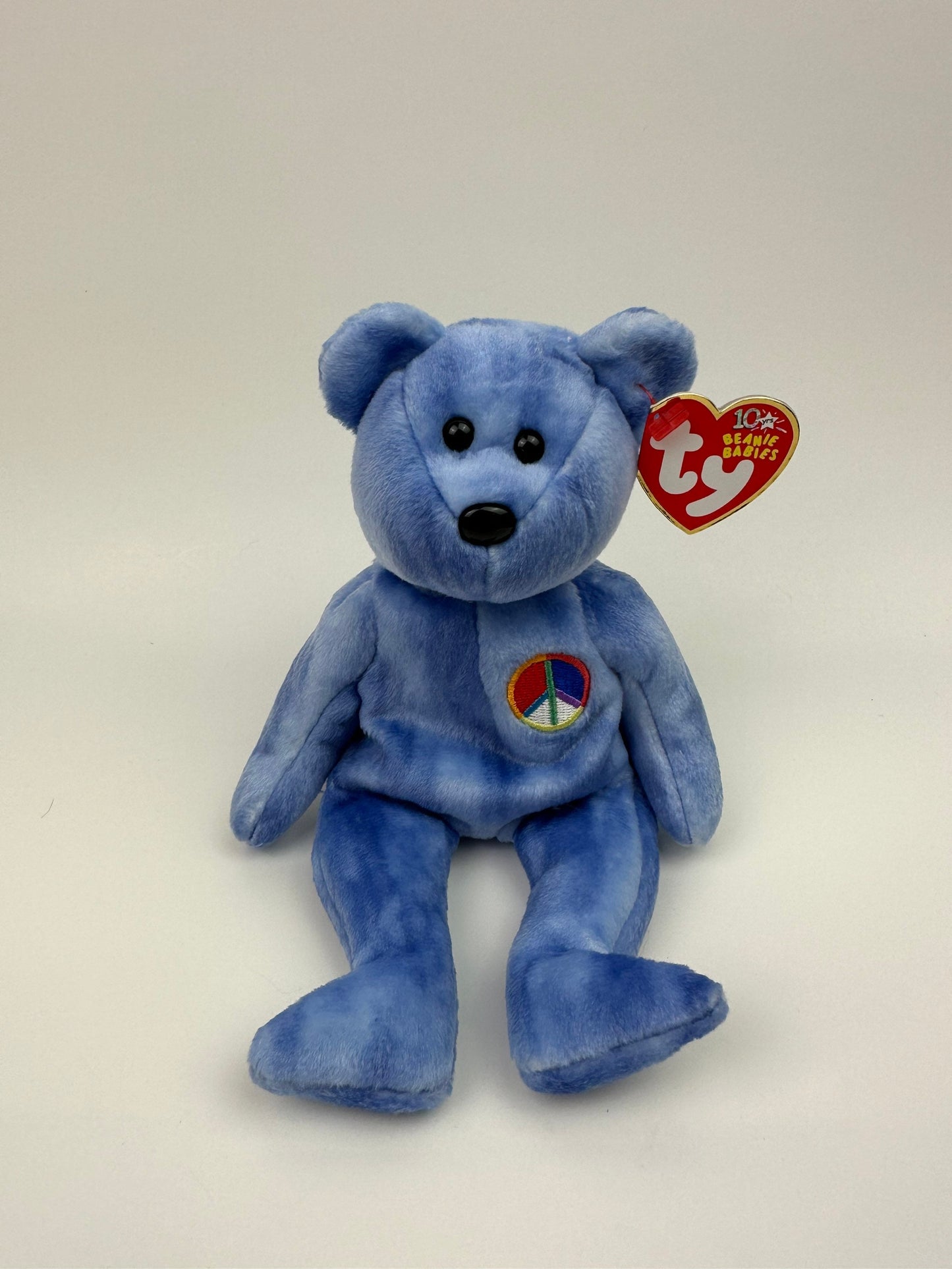 Ty Beanie Baby “Peace” the Blue Bear (8.5 inch)