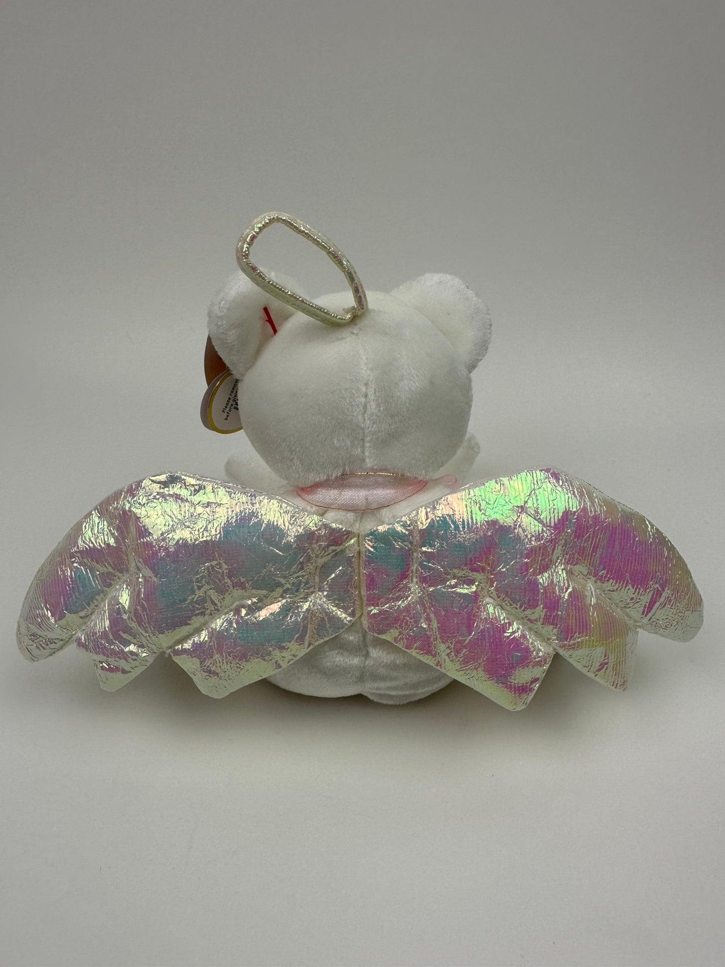 Ty Beanie Baby “Halo” the Angel Bear with Iridescent Wings - Special Olympics Version & Canadian Tush Tag! *Rare*  (8.5 inch)