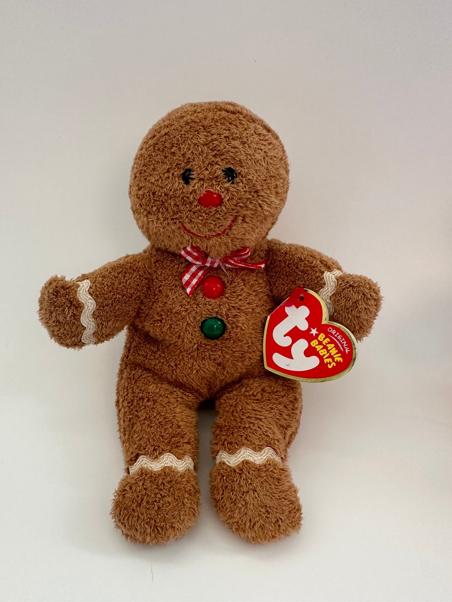 Ty Beanie Baby “Hansel” and “Gretel” the Gingerbread Man and Woman - Rare! (7.5 inch)