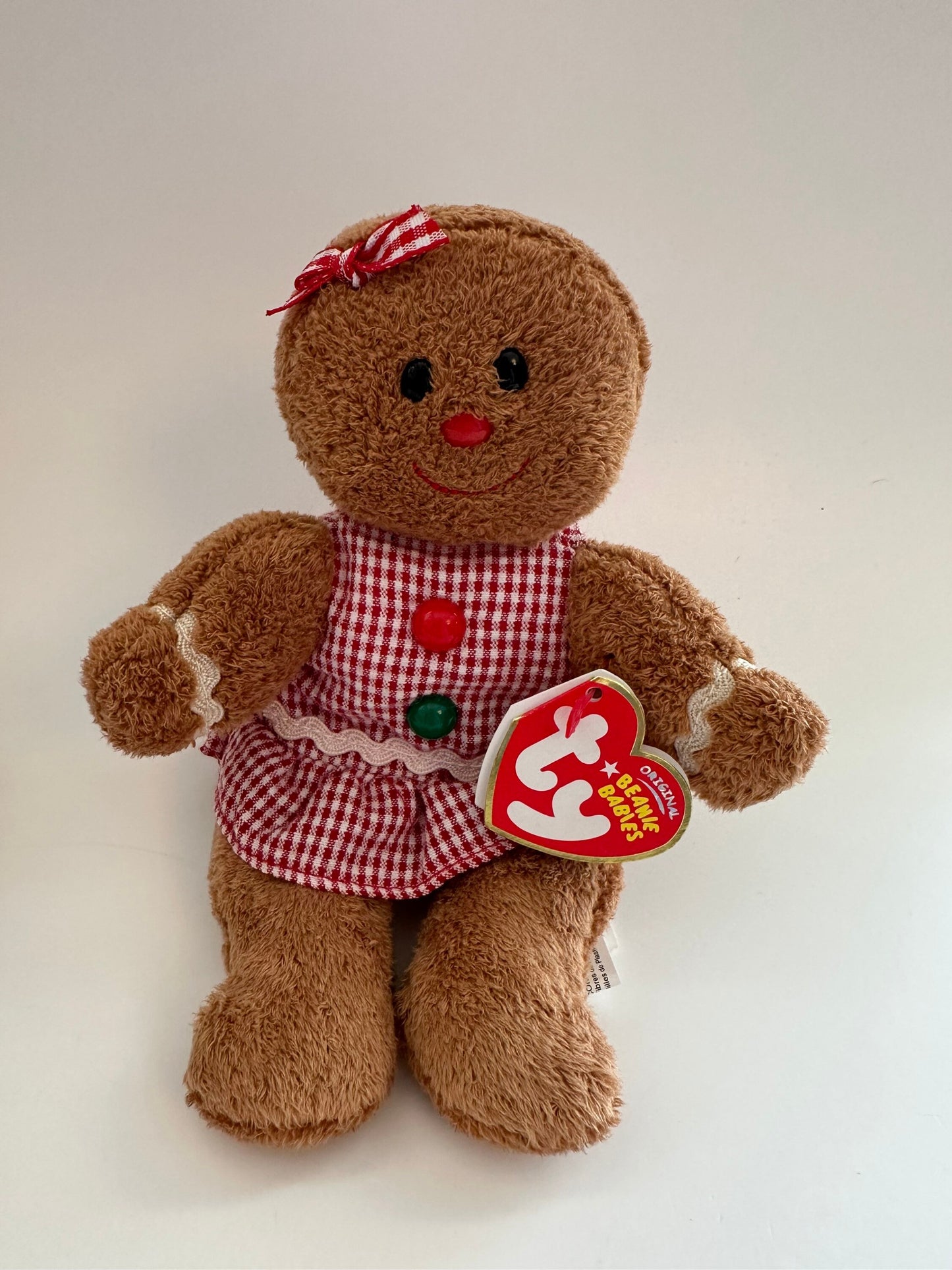 Ty Beanie Baby “Hansel” and “Gretel” the Gingerbread Man and Woman - Rare! (7.5 inch)