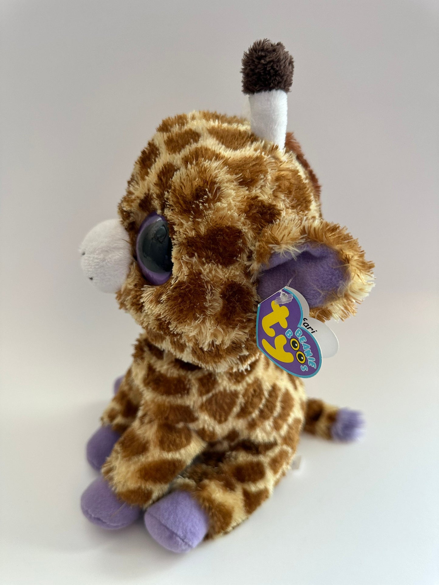 Ty Beanie Boo “Safari” the Giraffe - Non Mint Eyes *Rare* (Medium Size 9 inch)