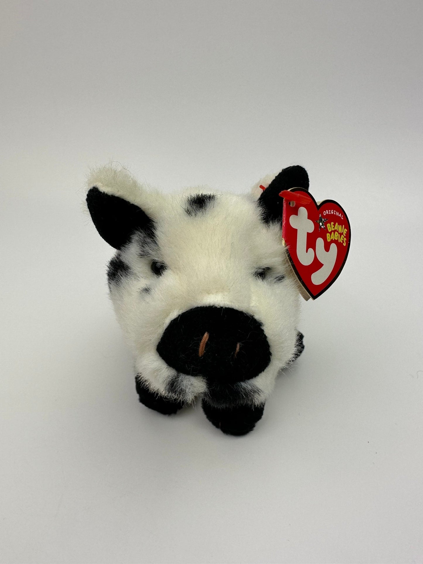 Ty Beanie Baby “Stubby” the Black and White Pig ! *Rare* (6.5 inch)