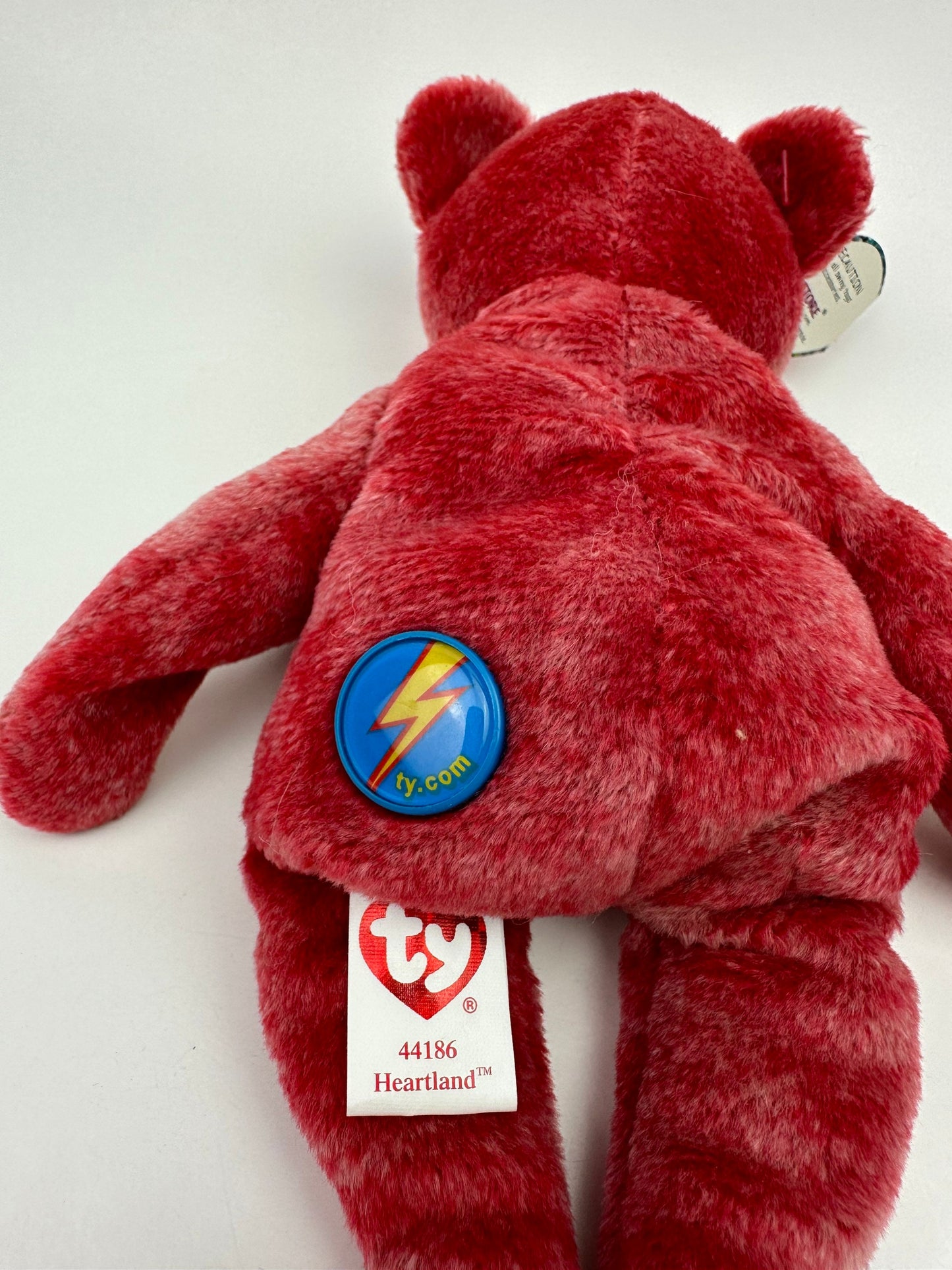 Ty Beanie Baby “Heartland” the Super Cute USA American Bear - Internet Exclusive *Rare* (8.5 inch)