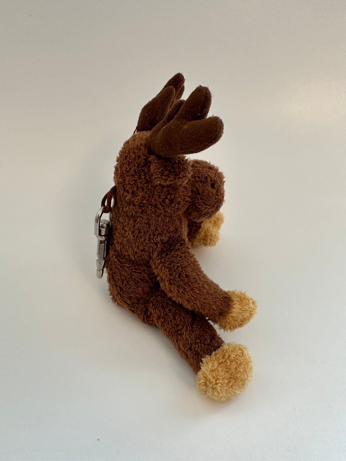 Ty Key Clip / KeyChain “Villager” the Moose - Canada Exclusive! Metal Key Clip (4 inch)