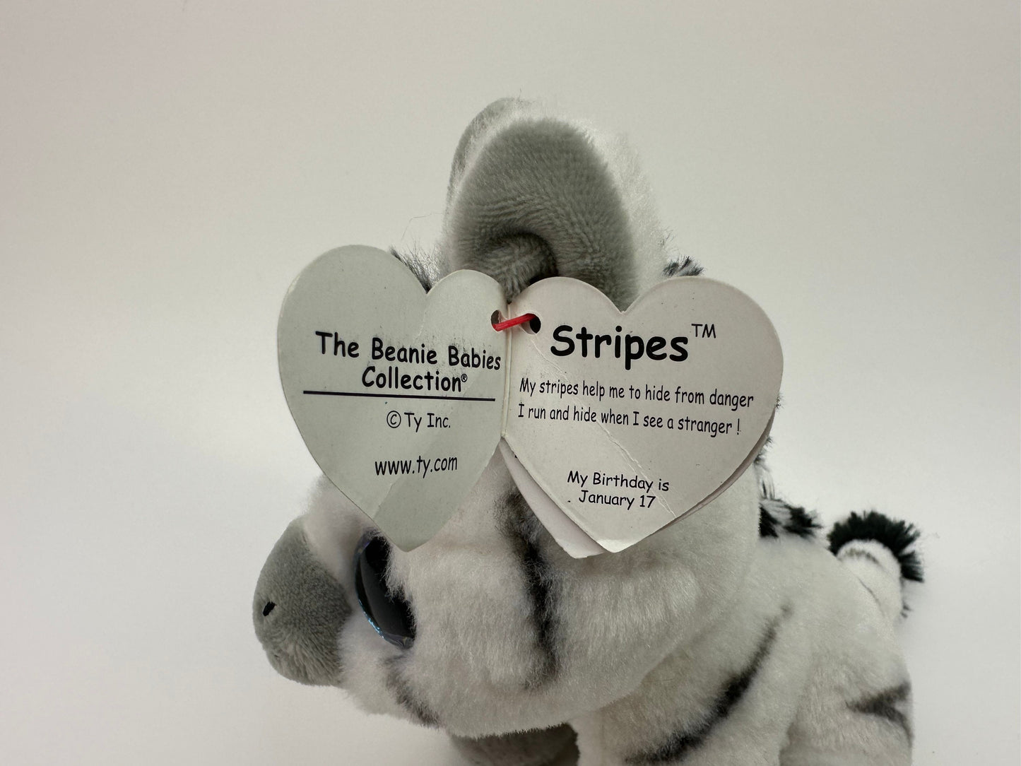 Ty Beanie Baby “Stripes” the Zebra - Non Mint Tag! (6 inch)