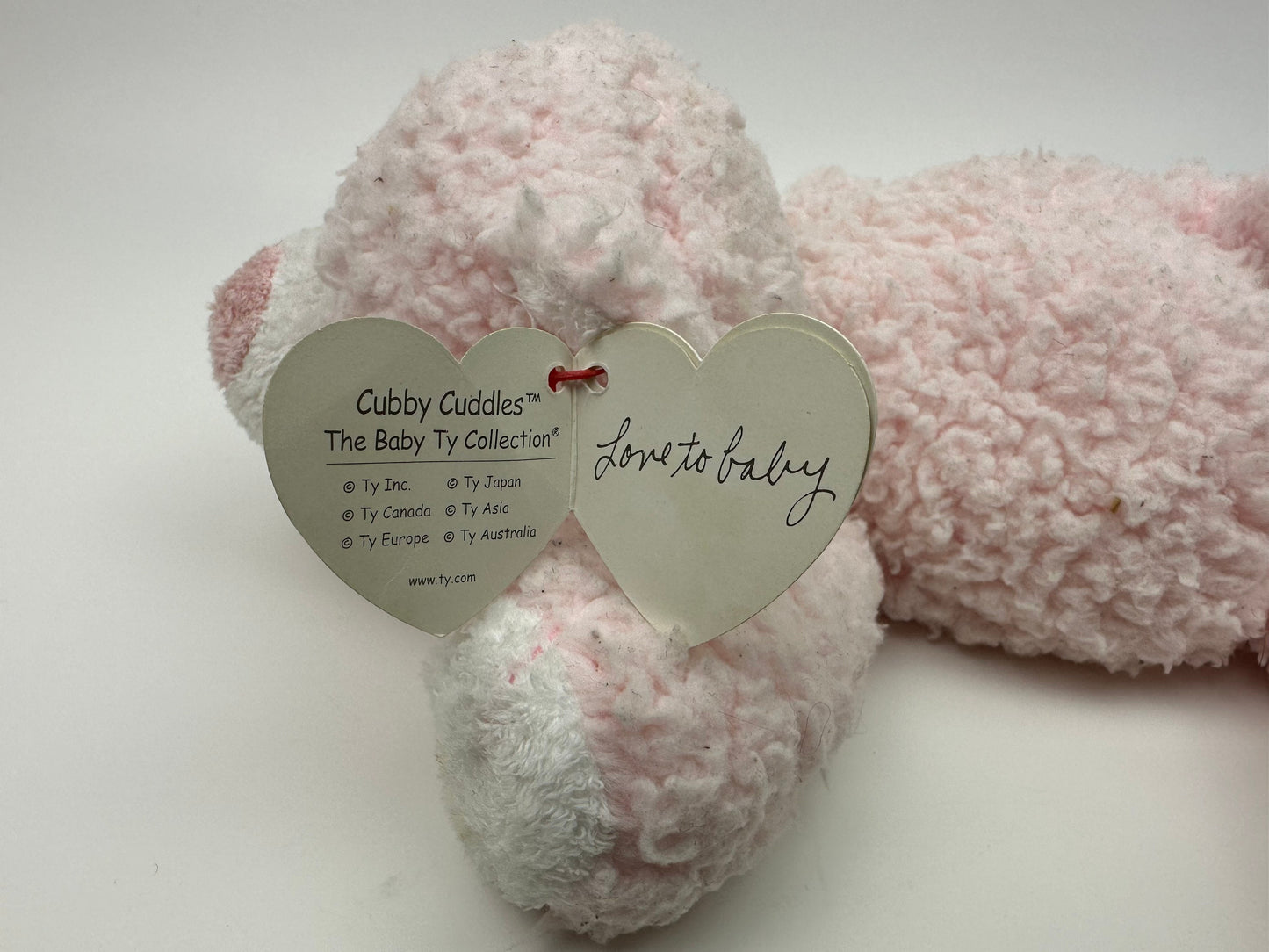 Ty Baby Line “Cubby Cuddles” the Pink Bear - Made especially for baby! *Rare* (9 inch)