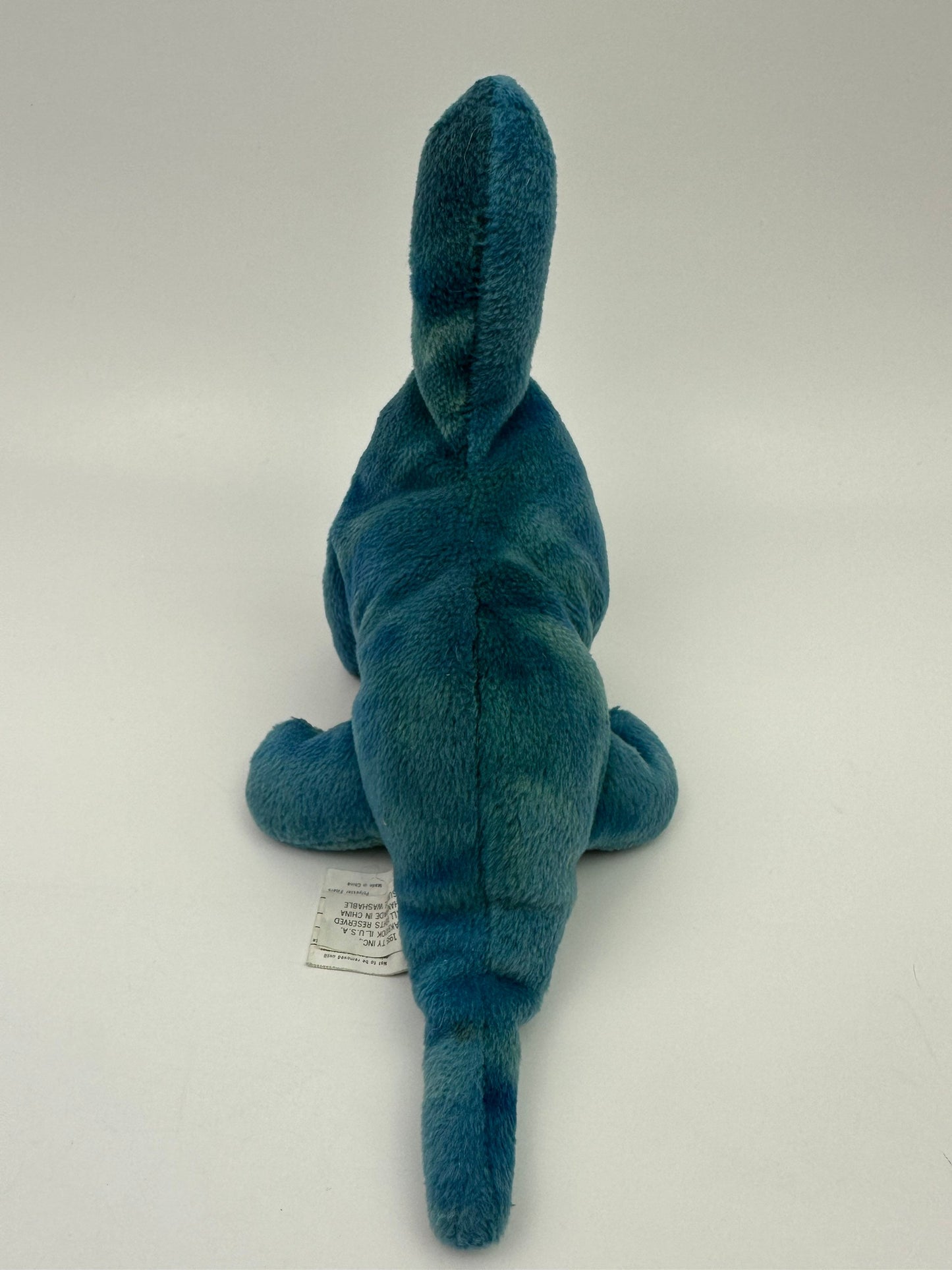 Ty Beanie Baby “Bronty” the Brontosaurus Dinosaur - No Hang Tag - 1st Generation Canadian Tush Tag! (7 inch)