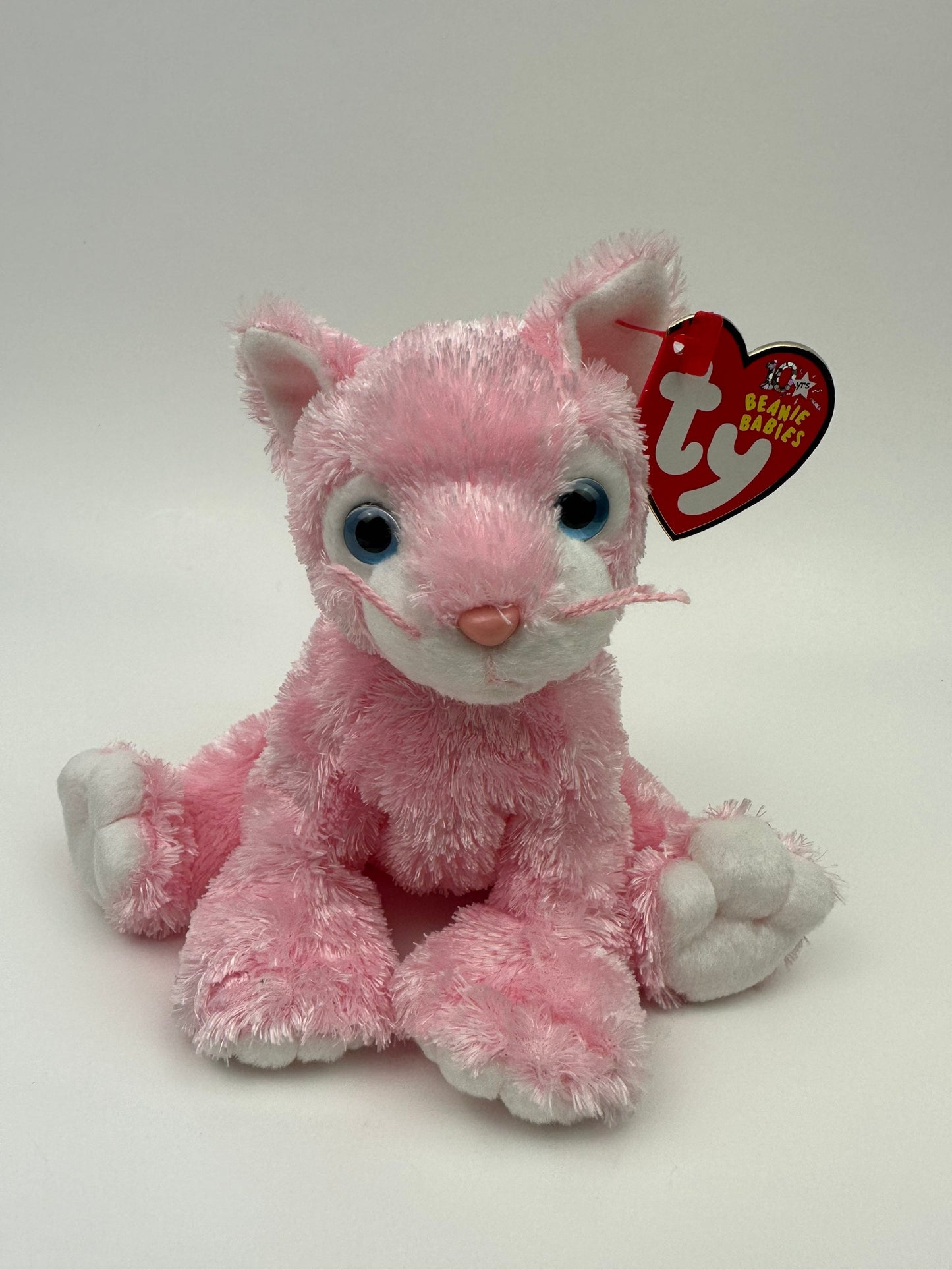 Ty Beanie Baby “Carnation” the Pink Cat! (6 inch)